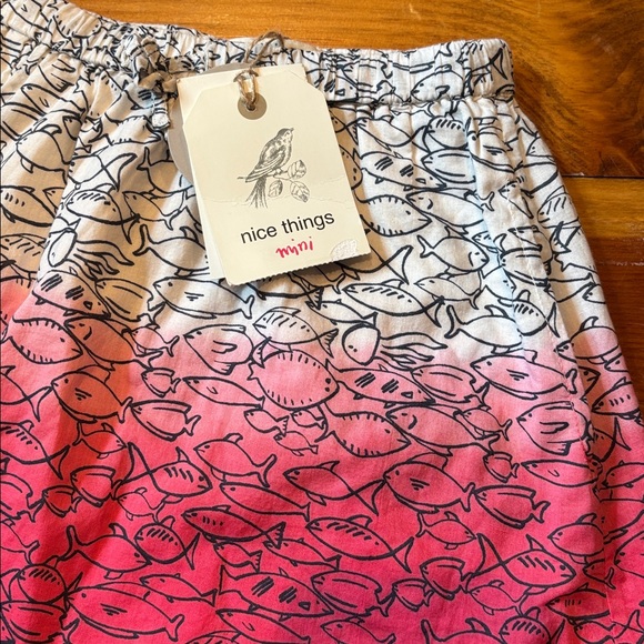 New! NICE THINGS MINI 4T Seaworld Tye Dye Skirt Fish Mod Print - Picture 3 of 7